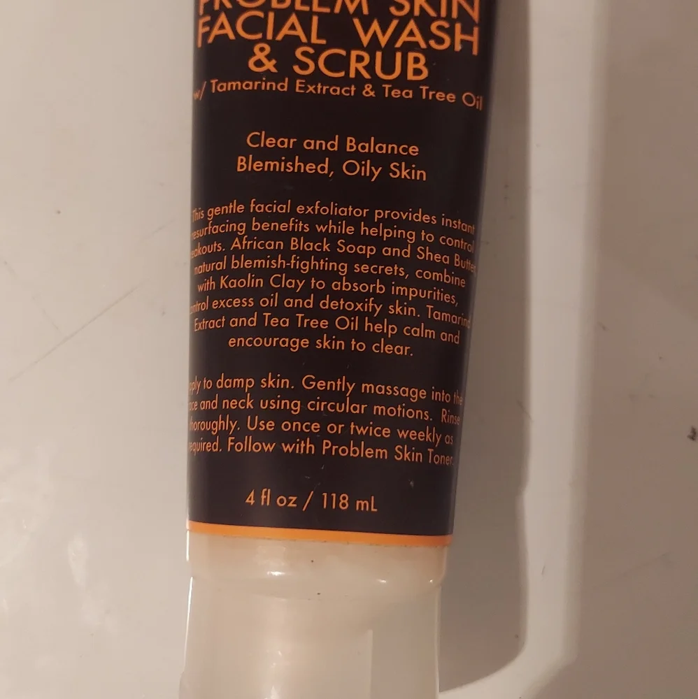 Brand new African black soap problem skin facial wash & scrub, and a Mask